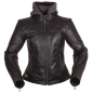 Preview: Jacke Edda Lady Urban-Lederjacke mit Hoodie schwarz