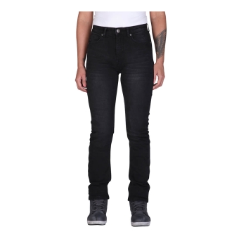 Jeans Tabera Lady Motorradjeans slim fit soft wash black