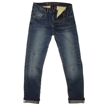 Jeans Glenn Slim Motorrad-Jeans im Slim Fit stone wash blue