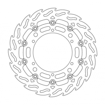 MotoMaster Flame Floating Alu Bremsscheibe vorne links 300