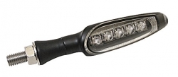 KOSO LED-indicator , matt black, E-mark, piece