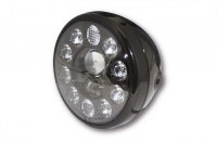 LED headlamp RENO black, w. black insert