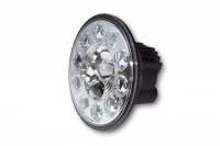 LED main headlight insert, 7 inch, chrome