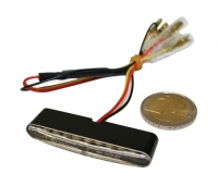 Preview: LED-Rücklicht STRIPE, transparentes Glas, E-gepr.