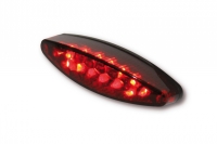 LED mini taillight LITTLE NUMBER 1, red lens, with liscense plate light, E-marked