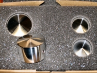 Preview: Polierte Muttern-Cover für Victory - alle Stahlrahmen