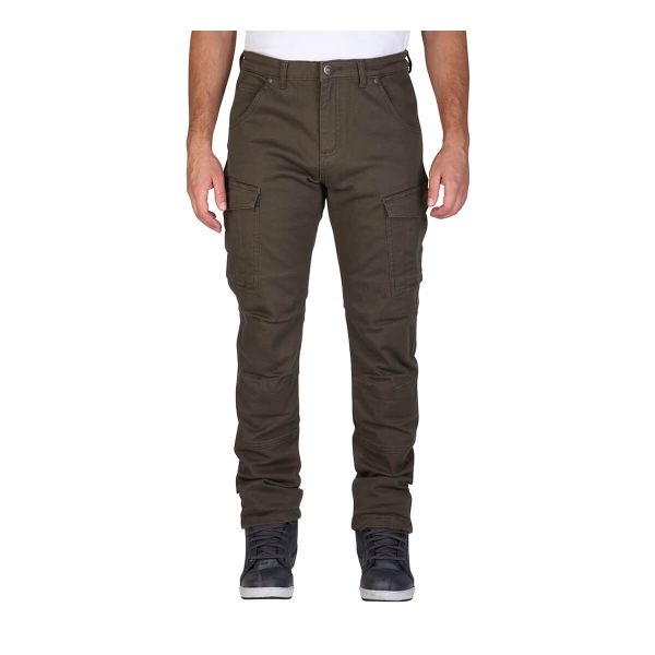 Jeans Brandon Cargo Lässige Motorradjeans olive