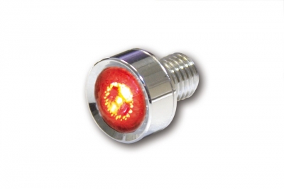 LED taillight MONO, clear lens, chrome, E-marked