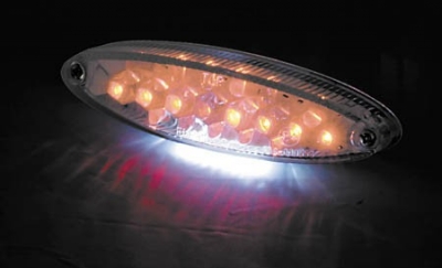 LED taillight NUMBER1, clear lens, with LPL