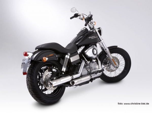 Miller Nebraska Auspuffanlage - Harley Davidson Dyna Super Glide / Custom