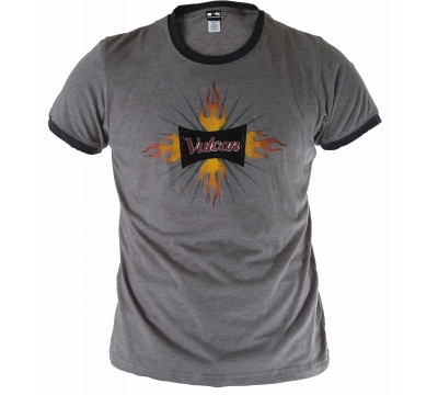 Vulcan® Distressed Flame Ringer T-Shirt
